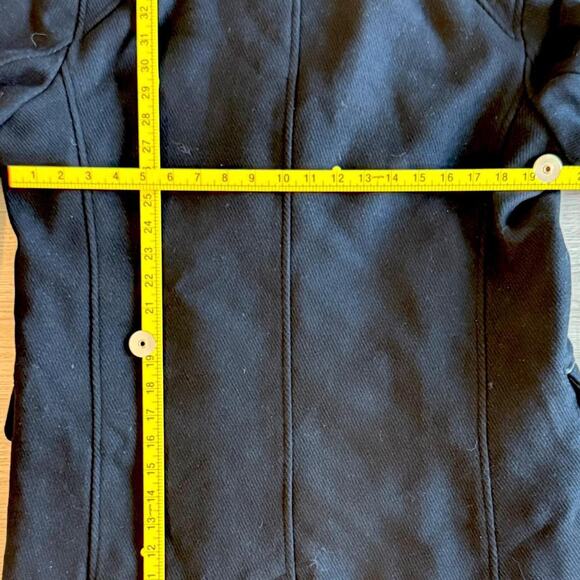 Cole Haan Signature Wool Blend Overcoat w/ Zip Mock Neck Liner (Black) - Medium - Picture 6 of 7